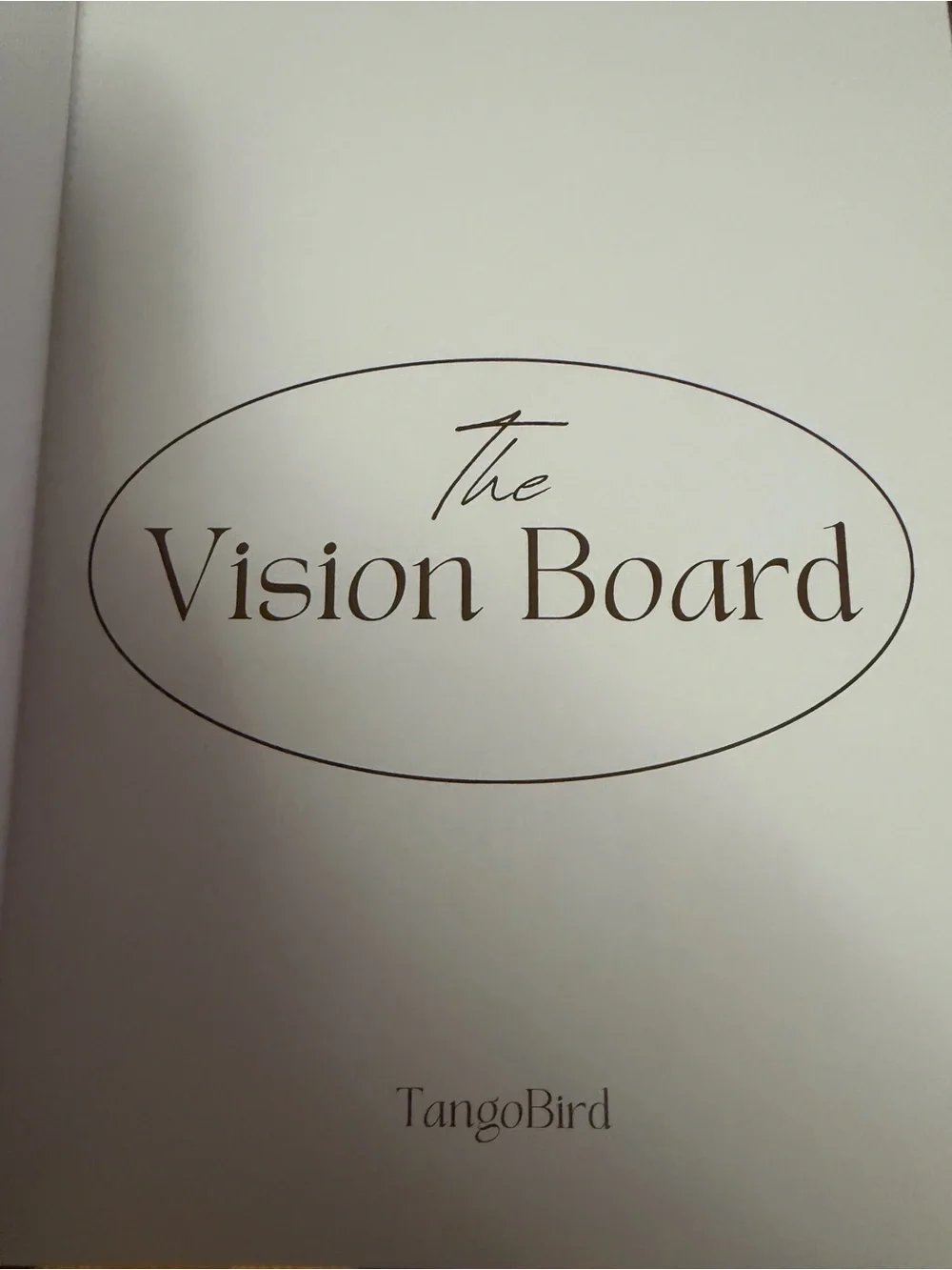 TANGO BIRD Vision Board Book - Neutral Collage Cover New